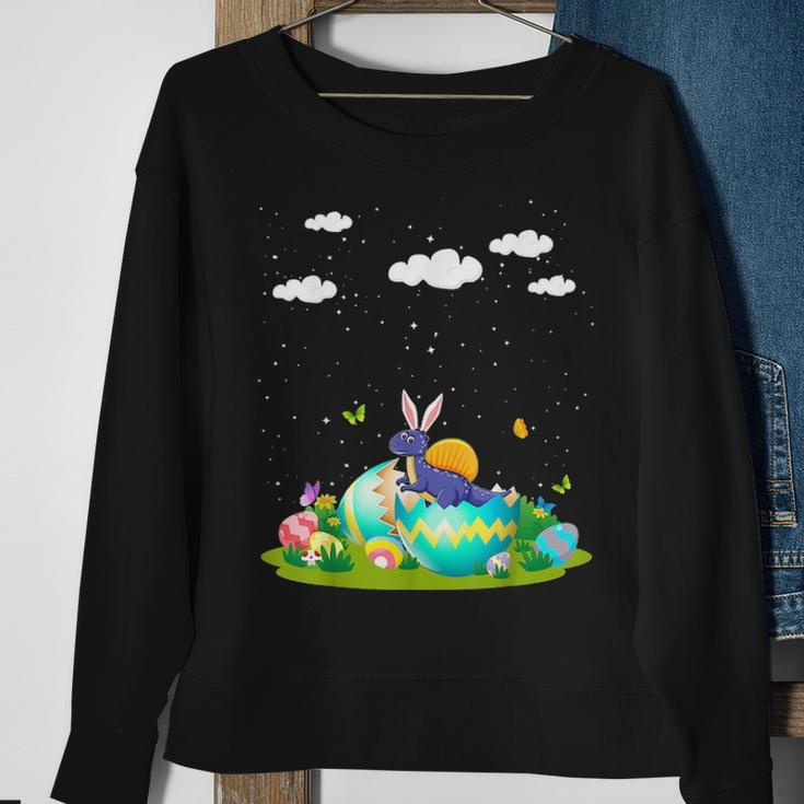 Dinosaur Pet Hatched Hatching From Easter EggRex Easter Sweatshirt Gifts for Old Women