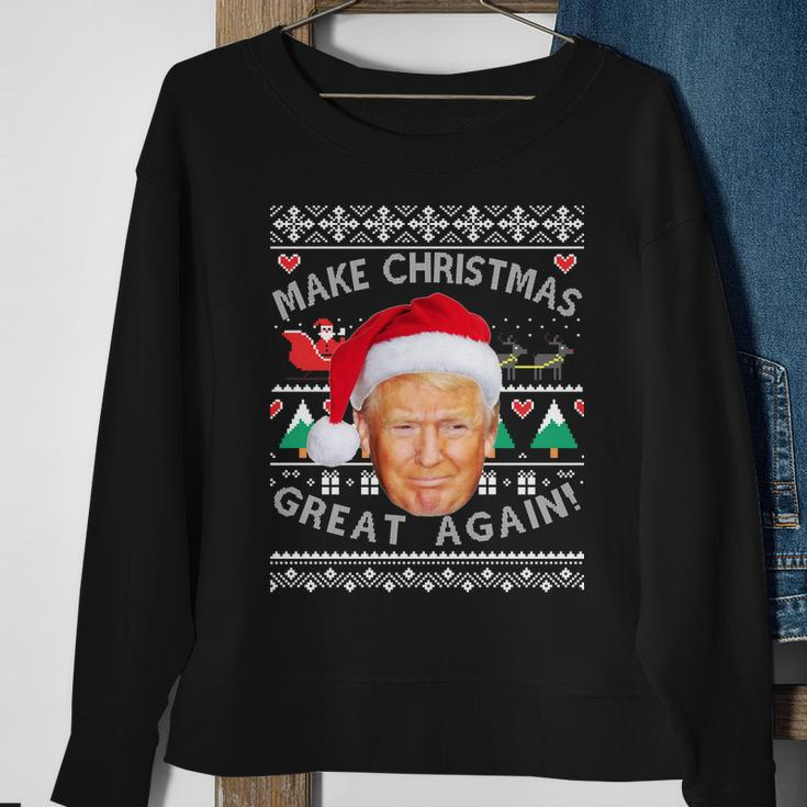 Donald Trump Christmas Sweatshirt Gifts for Old Women