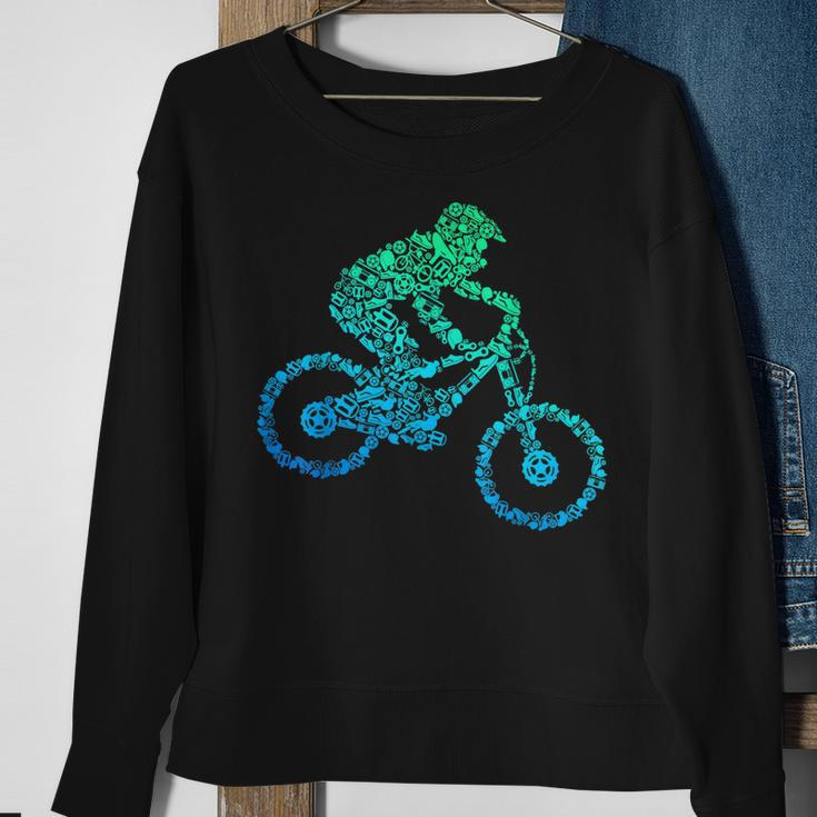 Downhill Mountainbike Biker Mtb Jungen Kinder Sweatshirt Geschenke für alte Frauen