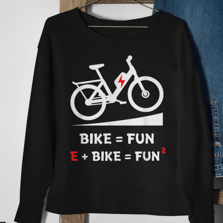 E-Bike Fahrrad E Bike Elektrofahrrad Ebike Spruch Sweatshirt Geschenke für alte Frauen