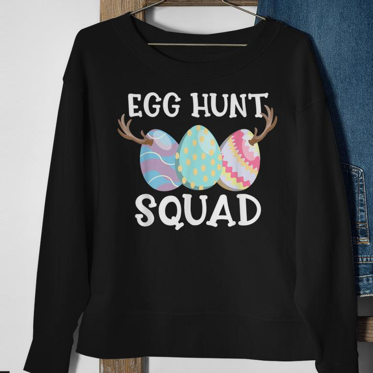 Easter Egg Hunt Squad Funny Happy Hunting Matching Cute Sweatshirt Gifts for Old Women
