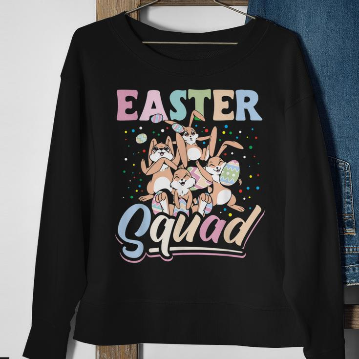 Easter Squad Bunnies Easter Egg Hunting Bunny Rabbit Sweatshirt Gifts for Old Women