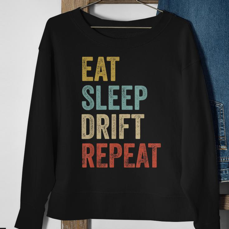 Eat Sleep Drift Repeat Drift Race Men Women Sweatshirt Graphic Print Unisex Gifts for Old Women