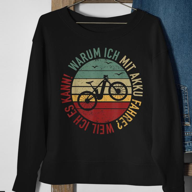 Ebike Fahrradfahrer Elektro Akku E-Bike Fahrrad Mountainbike Sweatshirt Geschenke für alte Frauen
