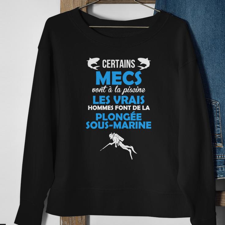 Echte Männer Tauchen Sweatshirt, Lustiges Spruch für Taucher Geschenke für alte Frauen