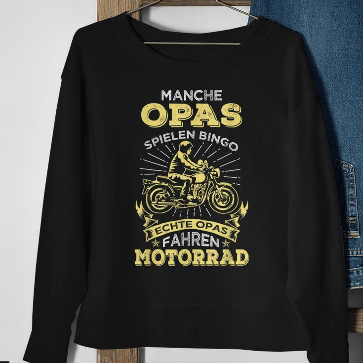 Echte Opas Fahren Motorrad Sweatshirt, Ideal für Großväter Geschenke für alte Frauen