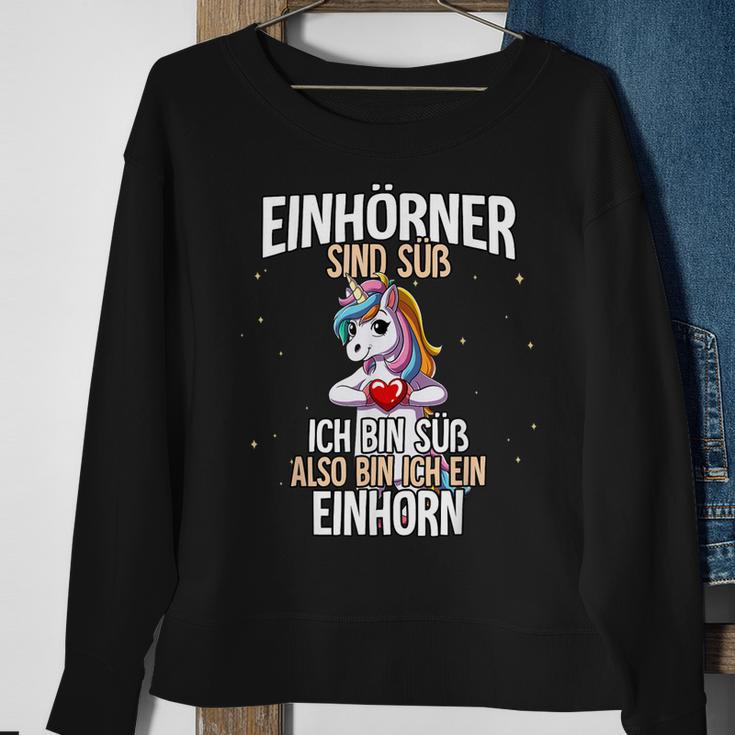 Einhörner Sind Süß Einhorn Sweatshirt Geschenke für alte Frauen