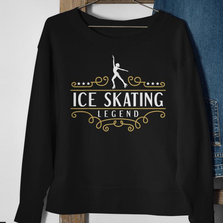 Eiskunstlauf-Legende Schwarzes Sweatshirt, Stilvoll für Eislaufbegeisterte Geschenke für alte Frauen