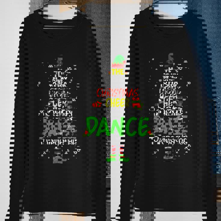 Elf Dance Teacher Best Way Christmas Cheer Is Teaching Dance V3 Men Women Sweatshirt Graphic Print Unisex Gifts for Old Women