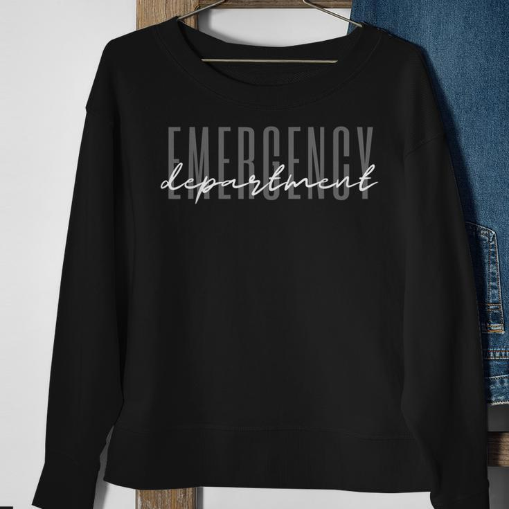 Emergency Department Emergency Room Healthcare Nursing Sweatshirt Gifts for Old Women