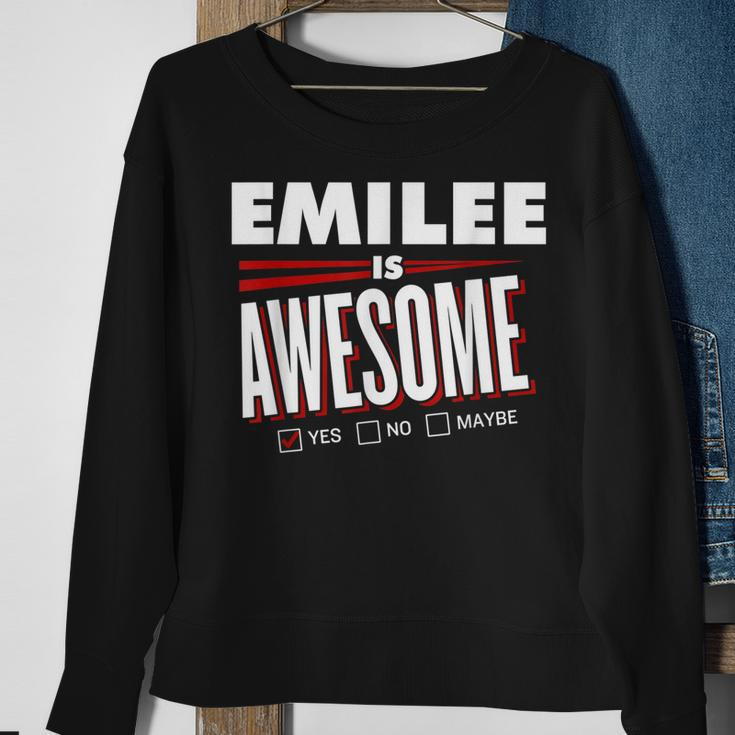 Emilee Is Awesome Family Friend Name Funny Gift Sweatshirt Gifts for Old Women