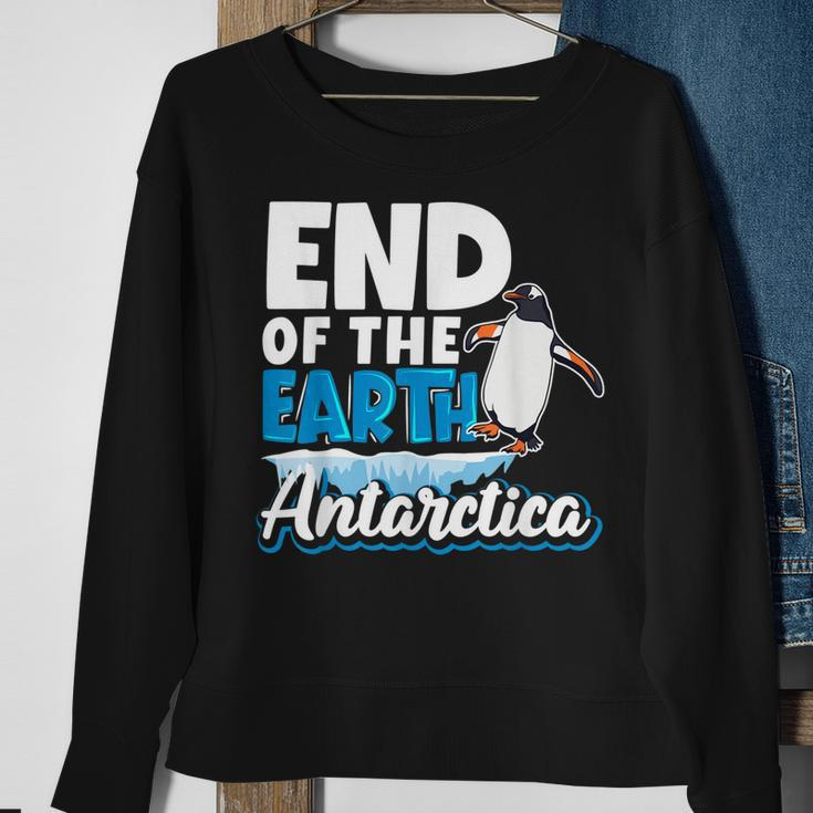 End Of The Earth Ice Expedition Adventure Antarctica Sweatshirt Gifts for Old Women