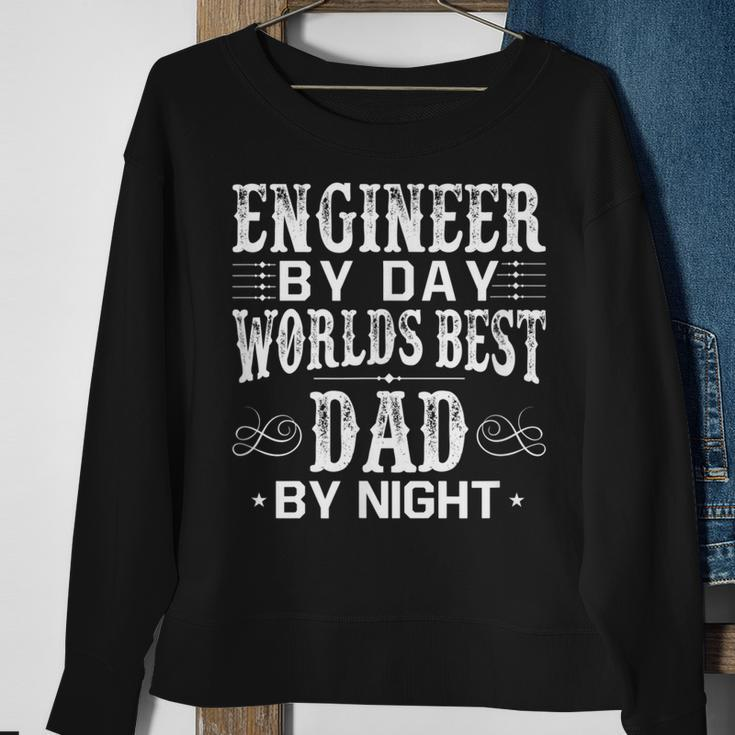 Engineer By Day Best Dad By Night Fathers Day Gift For Dad Gift For Mens Sweatshirt Gifts for Old Women