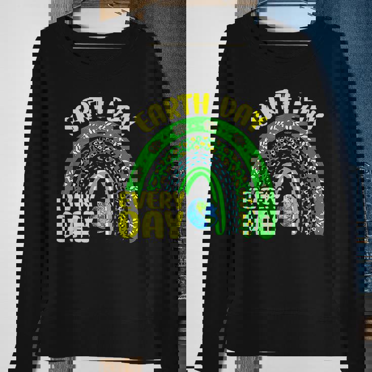 Environmentalis Earth Day Everyday Protect Our Planet Sweatshirt Gifts for Old Women