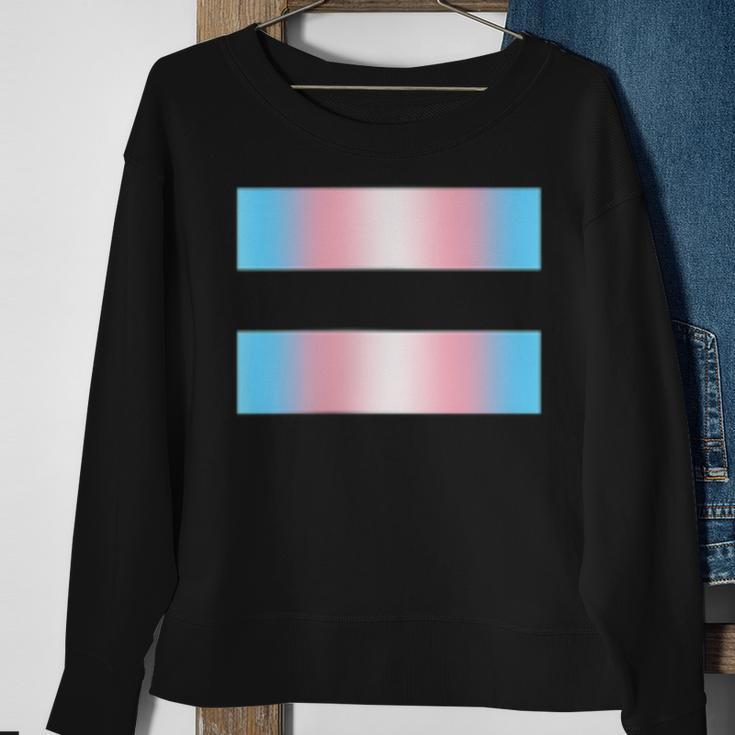 Equality Subtle Trans Pride Flag Transgender Rights Ally Sweatshirt Gifts for Old Women