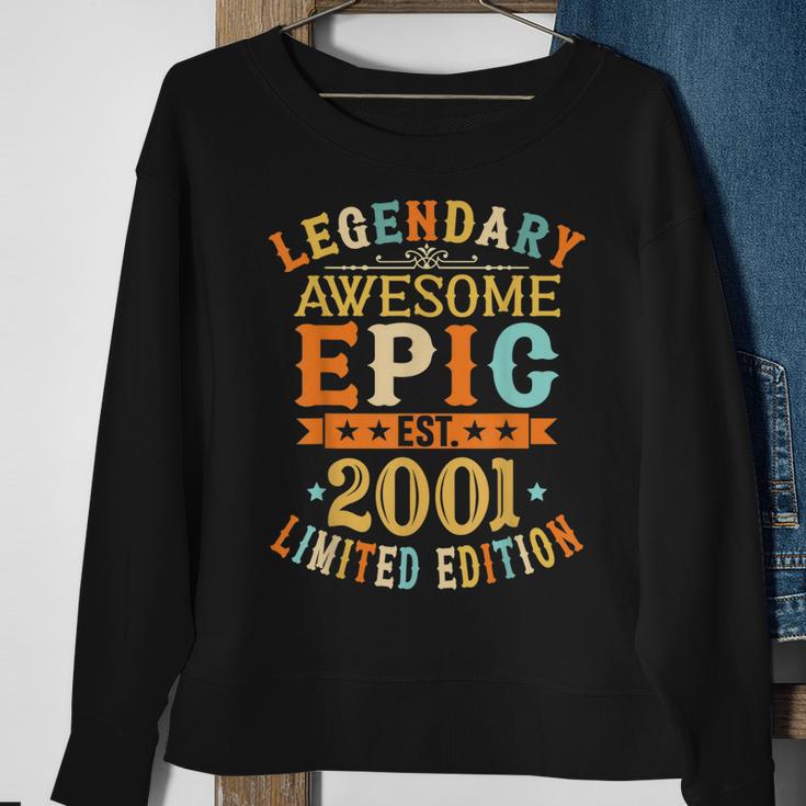 Est 2001 Limited Edition 21. Geburtstag Sweatshirt, Jubiläums-Design Geschenke für alte Frauen