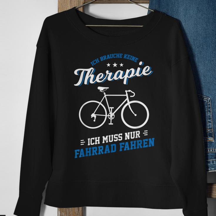 Fahrrad Fahren Therapie Radfahren Radsport Bike Rad Geschenk Sweatshirt Geschenke für alte Frauen