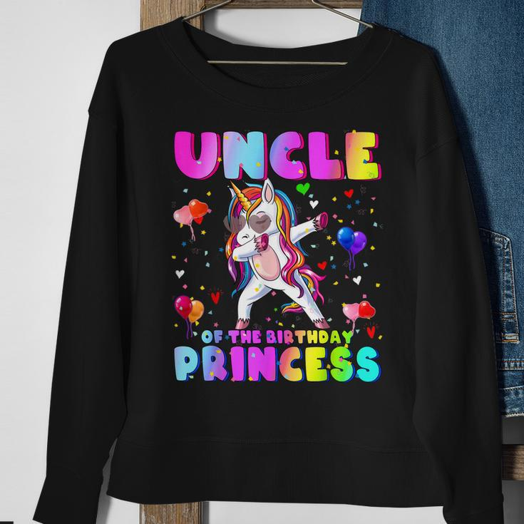 Family Matching Birthday Princess Girl Dabbing Unicorn Uncle Sweatshirt Gifts for Old Women