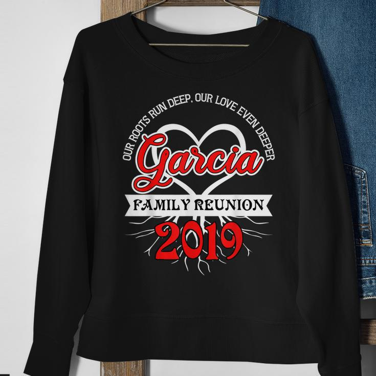 Family Reunion Picnic Roots Garcia Last Name Sweatshirt Gifts for Old Women