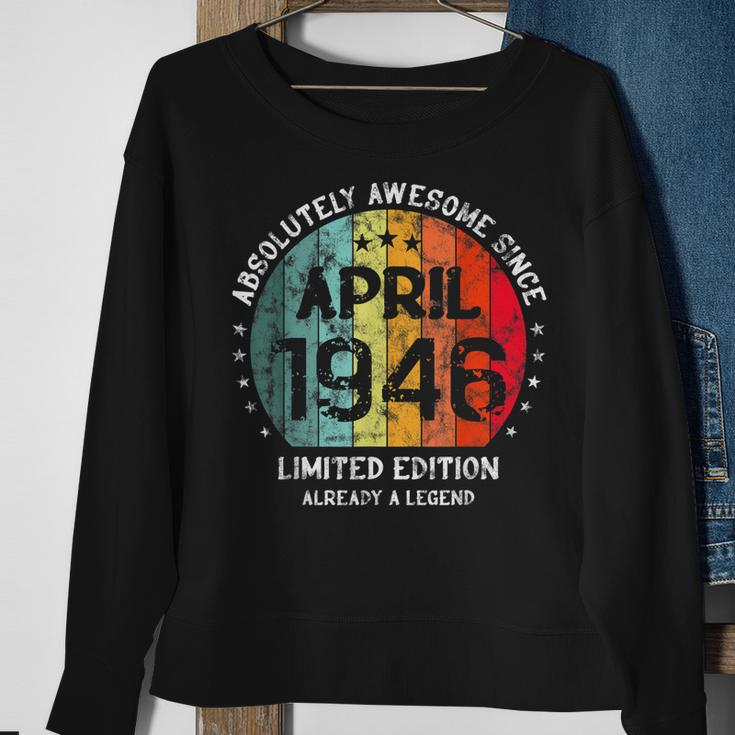 Fantastisch Seit April 1946 Männer Frauen Geburtstag Sweatshirt Geschenke für alte Frauen