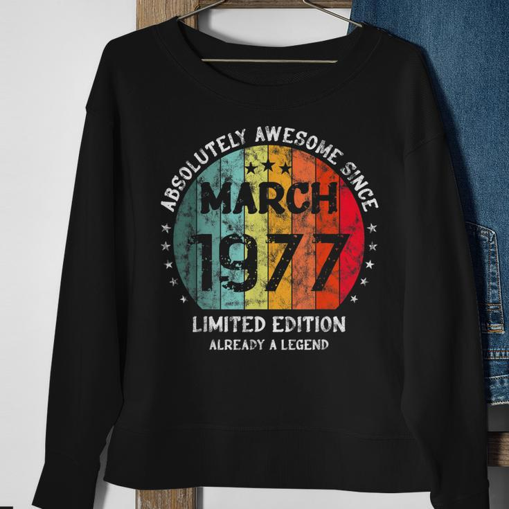 Fantastisch Seit März 1977 Männer Frauen Geburtstag Sweatshirt Geschenke für alte Frauen
