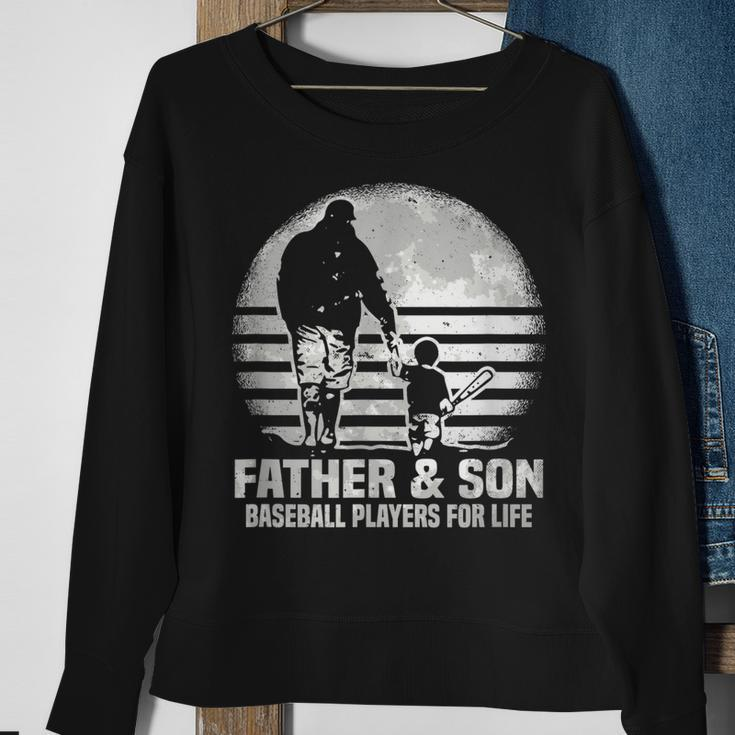 Father And Son Baseball Matching Dad Son Sweatshirt Gifts for Old Women