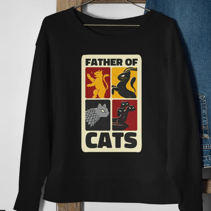 Father Of Cats Funny Sweatshirt Gifts for Old Women
