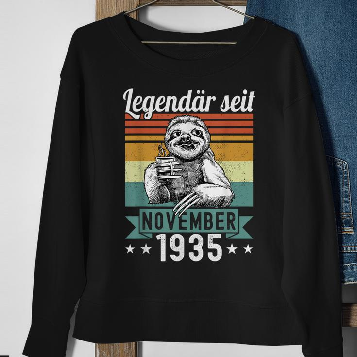 Faultier Legendär Seit November 1935 Geburtstag Sweatshirt Geschenke für alte Frauen