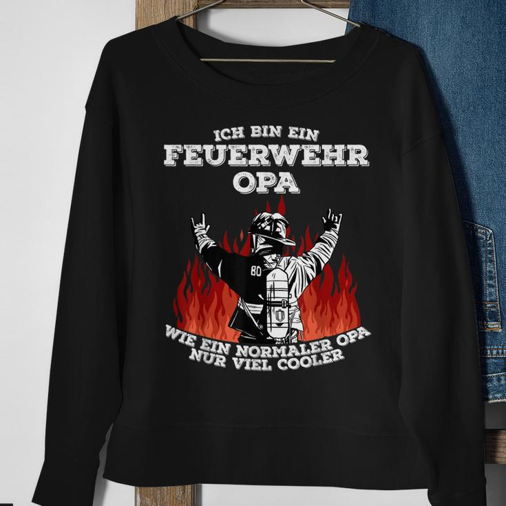 Feuerwehr Opa Cooler Opa Feuerwehrmann Sweatshirt Geschenke für alte Frauen