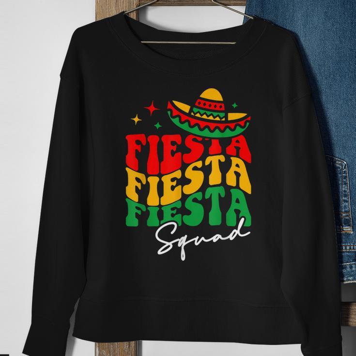 Fiesta Squad Cinco De Mayo Mexican Party Sweatshirt Gifts for Old Women