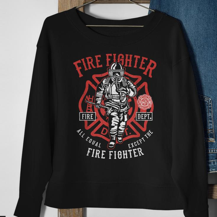 Fire Fighter First Responder Emt Clothing Hero Sweatshirt Gifts for Old Women