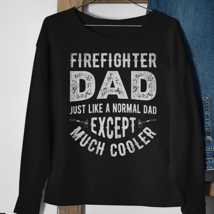Firefighter Dad Funny Firemen Dads Fathers Day Vintage Men Sweatshirt Gifts for Old Women