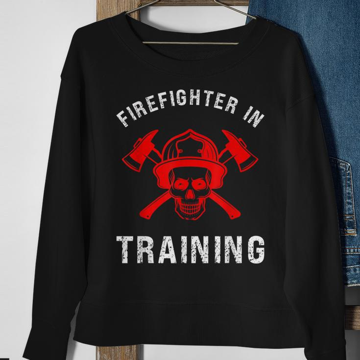Firefighter In Training Future Fireman Fire Academy Sweatshirt Gifts for Old Women