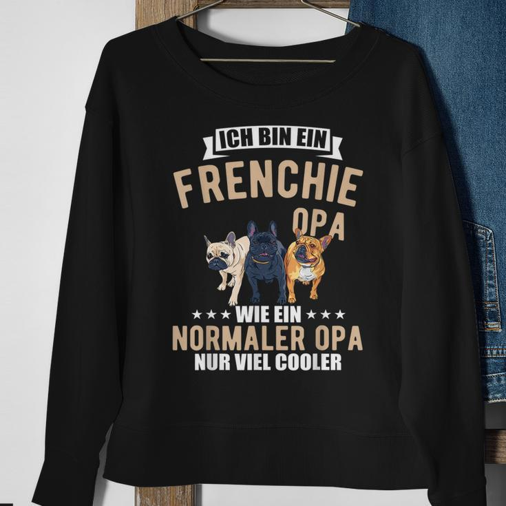 Französische Bulldogge Opa Sweatshirt für Herren, Hundebesitzer Tee Geschenke für alte Frauen