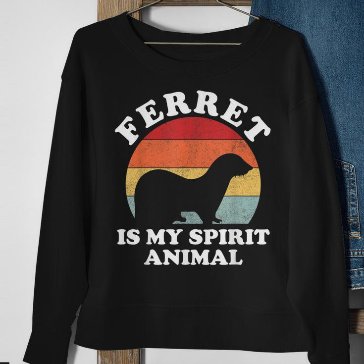 Frettchen Ist Mein Geist Tierliebhaber Sweatshirt Geschenke für alte Frauen
