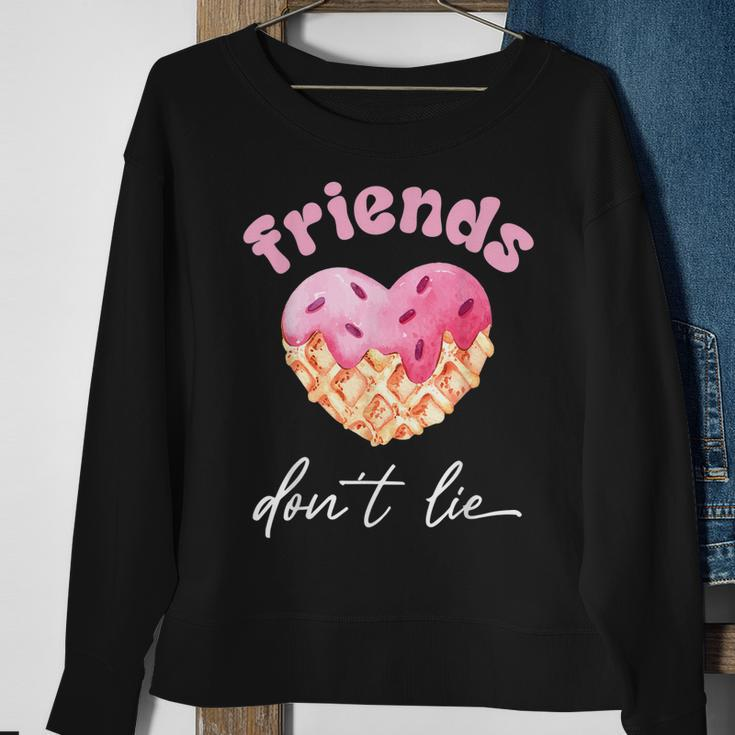 Friends Dont Lie Waffle Lovers Sweatshirt Gifts for Old Women