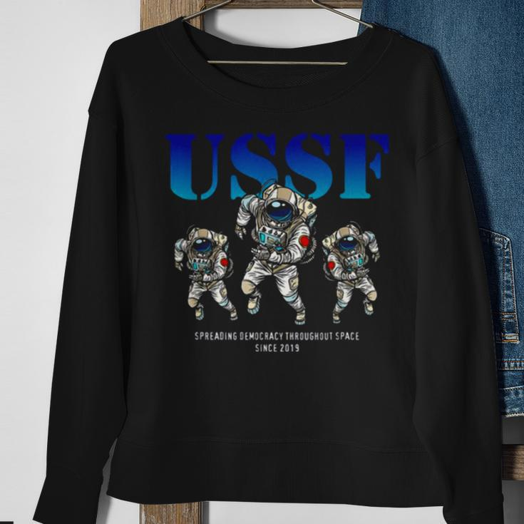Funny Astronaut S United States Space Force Sweatshirt Gifts for Old Women