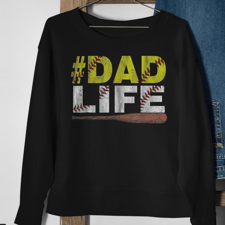 Funny Dad Life Softball Baseball Daddy Sports Fathers Day Sweatshirt Gifts for Old Women