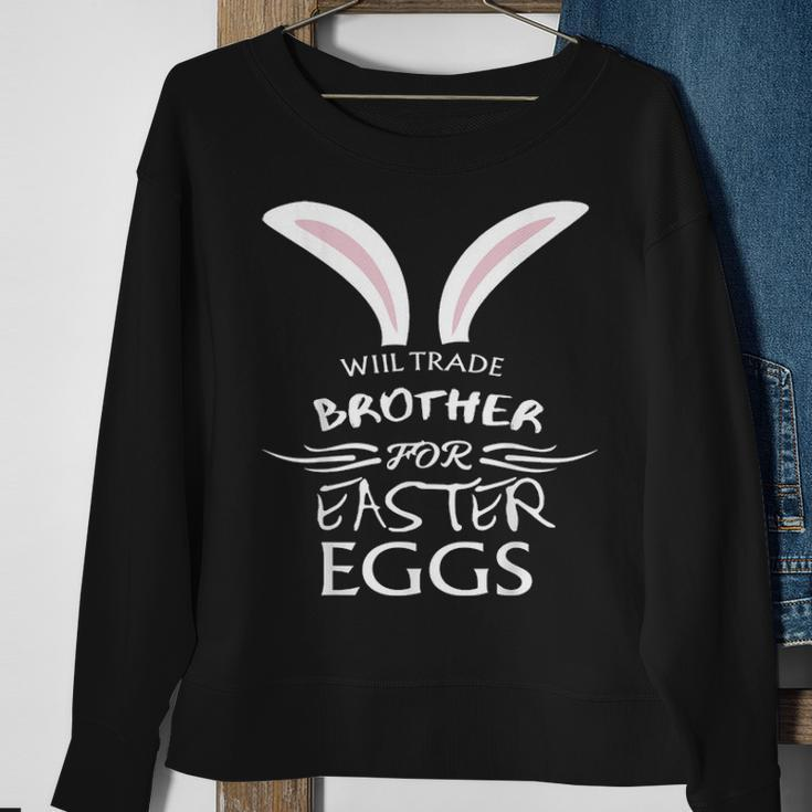 Funny Easter Brother Egg Hunting Rabbit Party V2 Sweatshirt Gifts for Old Women