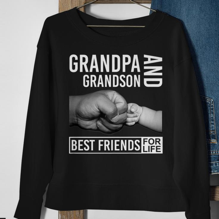 Funny Grandpa And Grandson Best Friends For LifeSweatshirt Gifts for Old Women
