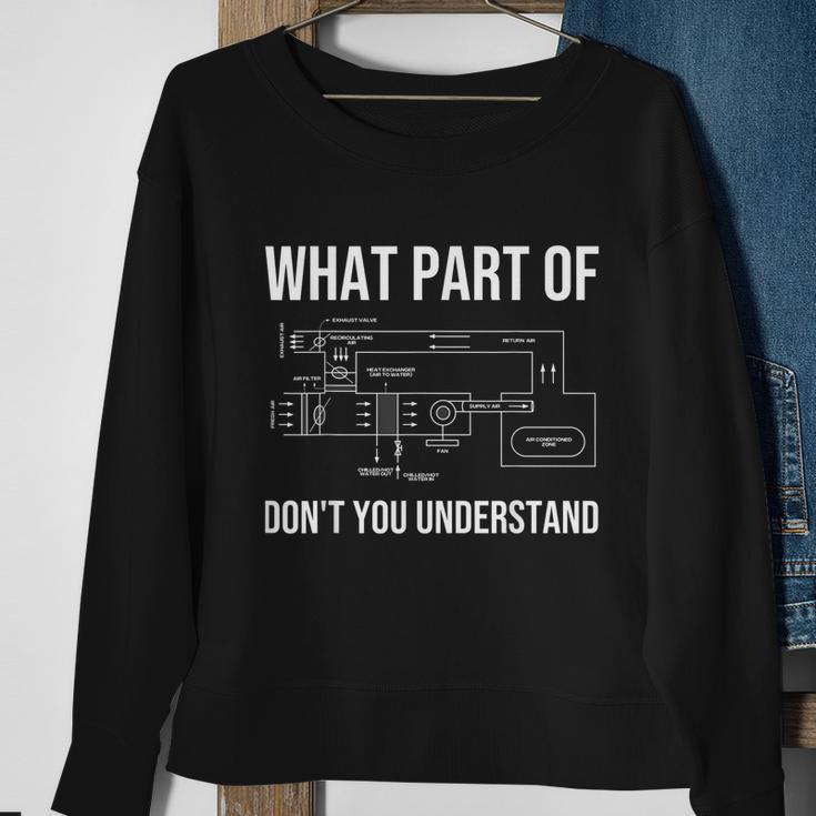 Funny Hvac Design For Men Dad Hvac Installer Engineers Tech Sweatshirt Gifts for Old Women