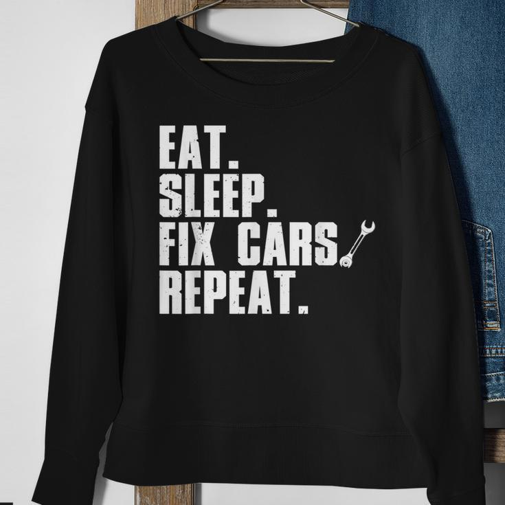 Funny Mechanic For Men Dad Auto Garage Automobile Car Lover Sweatshirt Gifts for Old Women