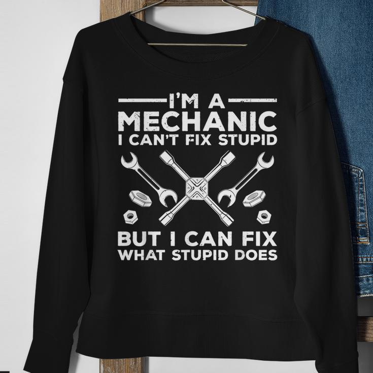 Funny Mechanic For Men Dad Car Auto Diesel Automobile Garage Sweatshirt Gifts for Old Women
