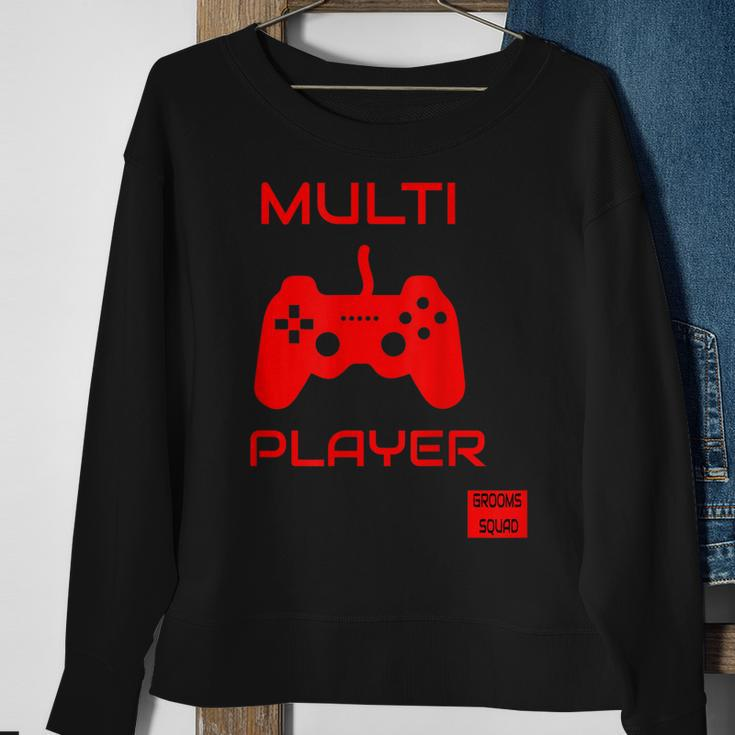 Funny Multi Player Grooms Squad Bachelor Party | Retro | Sweatshirt Gifts for Old Women
