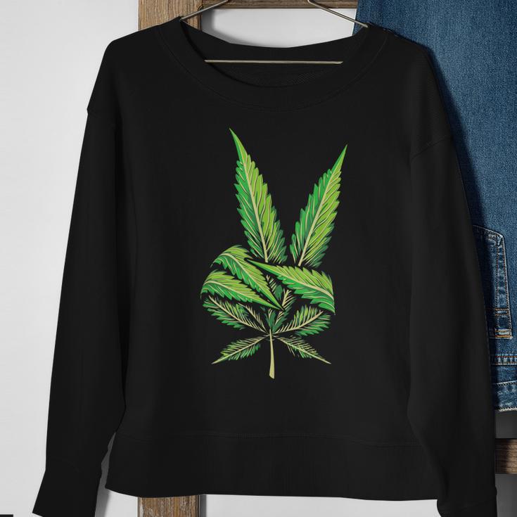 GANJA Leaf Wonderwall Crewneck Sweatshirt Pullover Marijuana Weed Kurak 4:20 Embroidery outlet Big Logo Unisex Size M