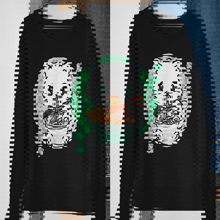 Funny Ramen Cat Kawaii Anime Ramen Cat Lovers Kawaii Neko V16 Men Women Sweatshirt Graphic Print Unisex Gifts for Old Women