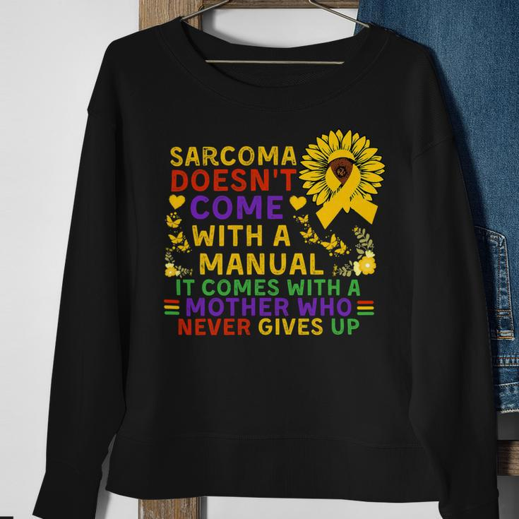 Funny Sarcoma Mother Quote Sunflower With Butterflies Sweatshirt Gifts for Old Women