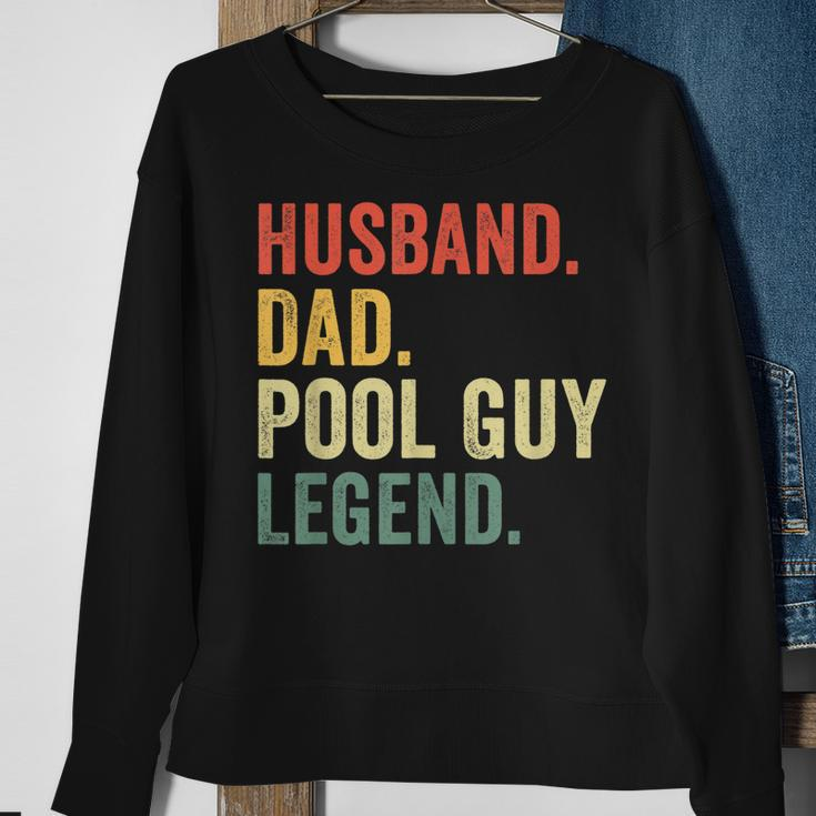 Funny Swimming Husband Dad Pool Guy Legend Vintage Sweatshirt Gifts for Old Women