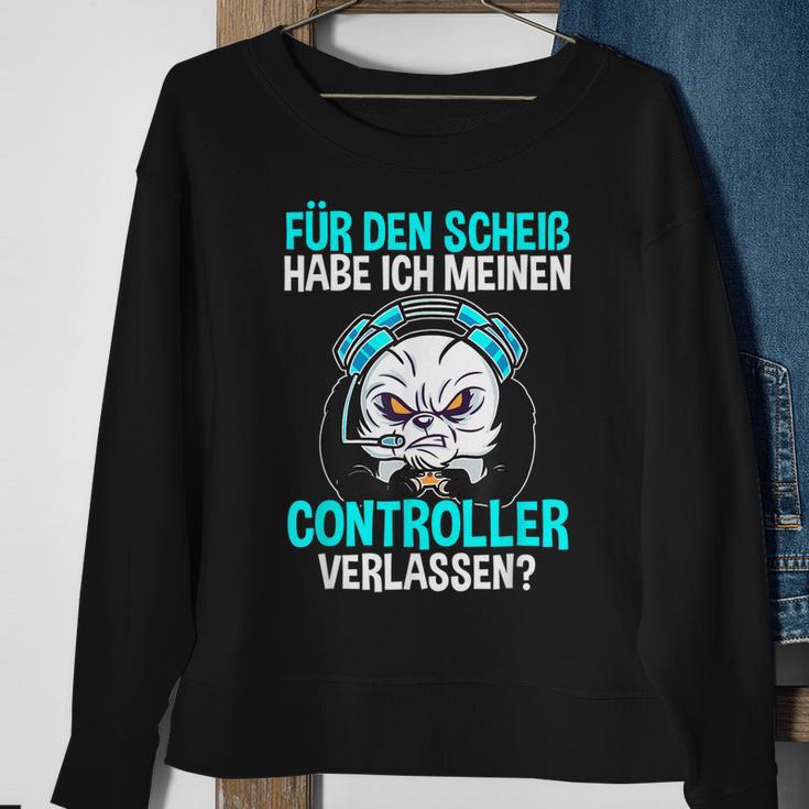 Gamer Zocker Controller Sweatshirt, Lustiger Spruch zum Zocken Geschenke für alte Frauen