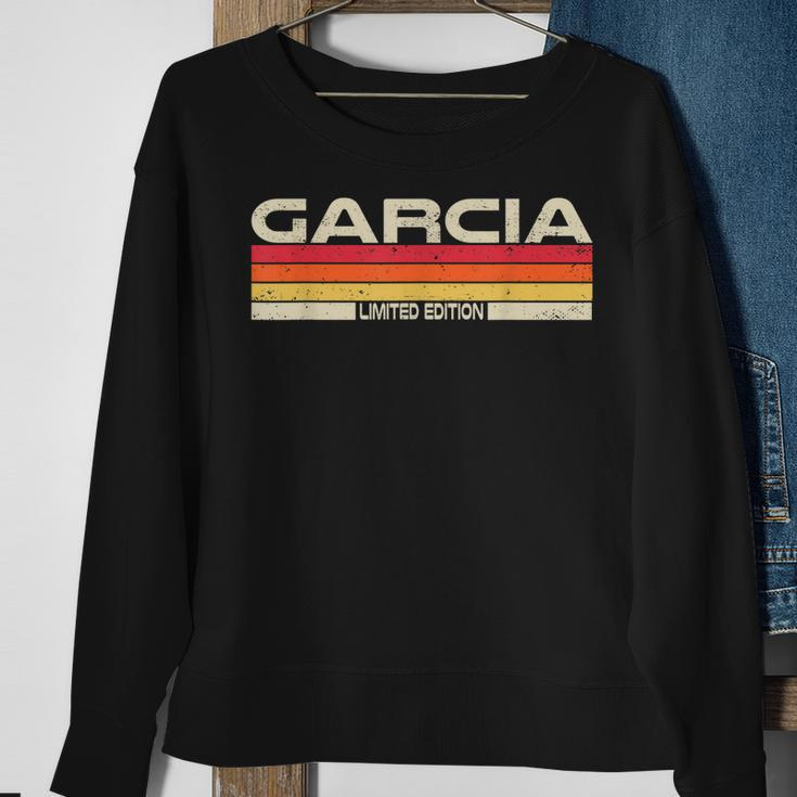 Garcia Nachname Sonnenuntergang Sweatshirt, Geburtstag & Familientreffen 80er 90er Geschenke für alte Frauen